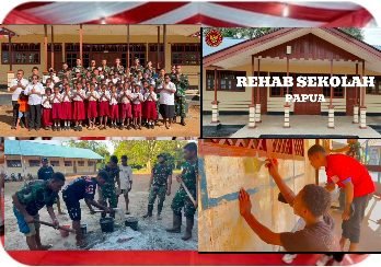 *Presiden RI bersama KASAD Renovasi Sekolah di SD Negeri Bade, melalui Satgas Yonif 123/Rajawali.* *Presiden RI bersama KASAD Renovasi Sekolah di SD Negeri Bade, melalui Satgas Yonif 123/Rajawali.*