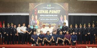 KEPALA RUTAN KELAS I PALEMBANG HADIRI KEGIATAN KENAL PAMIT KAKANWIL DITJENPAS SUMATERA SELATAN