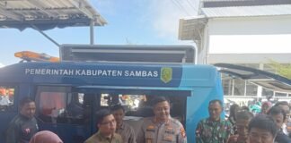 Danramil 04/ Dampingi Bupati Sambas Hadiri Kegiatan Dhamma Shanti Waisak 2570 di Kecamatan Jawai