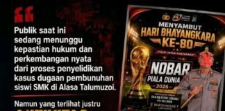 *Polres Nias Dinilai Lebih Sibuk Nobar Piala Dunia, Kasus Dugaan Pembunuhan Siswi SMK Terkesan Terabaikan*
