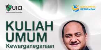 *UICI Gelar Kuliah Umum Strategis, Hadirkan Dr. Fachrul Razi Pakar Politik Dan Otonomi Daerah*