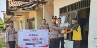 Sambut HUT Bhayangkara ke-80, Polsek Binong Anjangsana ke Purnawirawan