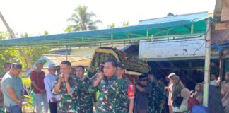 Dandim 1204/sgu Menghadiri Acara Pemakaman Purnawirawan TNI