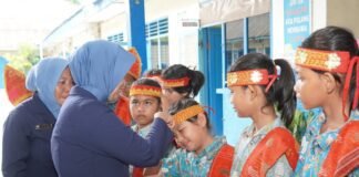 Ketua Pengurus Pusat Yayasan Hang Tuah Tinjau Satdik-Satdik Belawan