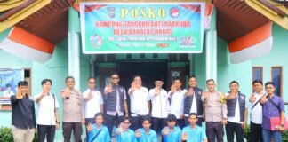 Hari bayangkara ke 80 kampung tangguh anti narkoba banglas barat di nilai polda riau