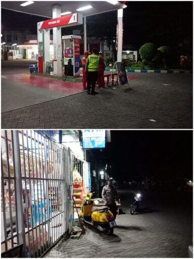 Polsek Ngimbang Gelar Patroli Blue Light Guna Menjaga Siskamtibmas Daerah Rawan Kriminal Di Wilayah Ngimbang