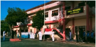 Polsek Ngimbang Gelar Pengamanan Upacara Peringatan Hari Lahirnya Pancasila 1 Juni 2026 Di SMAN 1 Ngimbang