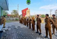 Pacu Transformasi Digital, Kabid TIK Bakar Semangat ASN Diskominfostaper PALI dalam Apel Pagi