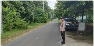 Polsek Ngimbang Gelar Patroli Harkamtibmas Guna Cegah Kriminalitas Dan Premanisme di Wilayah Ngimbang
