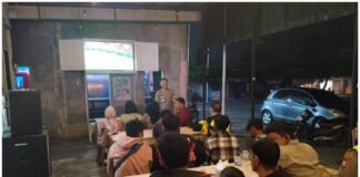 Polsek Ngimbang Menggelar Kegiatan NOBAR Piala Dunia Tahun 2026 Antara Amerika Qatar VS Swiss