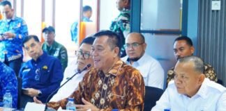 Bupati Muba Ikuti Rapat Anev Pendataan Sumur Masyarakat