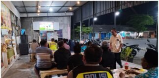 Polsek Ngimbang Menggelar Kegiatan NOBAR Piala Dunia Tahun 2026 Antara Belanda Vs Swedia