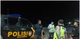 Pastikan Wilayah Ngimbang Tetap Kondusif Polsek Ngimbang Gelar Patroli Blue Light Cegah 4C Di Malam Hari