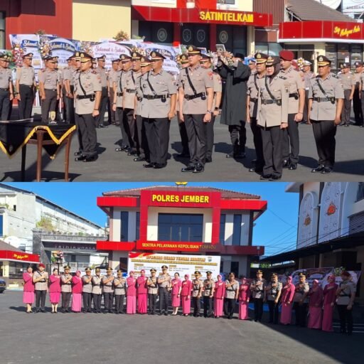 Kapolres Jember Pimpin Sertijab Wakapolres, PJU dan Kapolsek Jajaran Kapolres Jember Pimpin Sertijab Wakapolres, PJU dan Kapolsek Jajaran