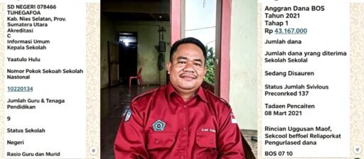 Dugaan Kepsek Yaatulo Hulu Gelembungkan Siswa Fiktif, Kadis Nisel: Seret ke Tipikor!* Dugaan Kepsek Yaatulo Hulu Gelembungkan Siswa Fiktif, Kadis Nisel: Seret ke Tipikor!*