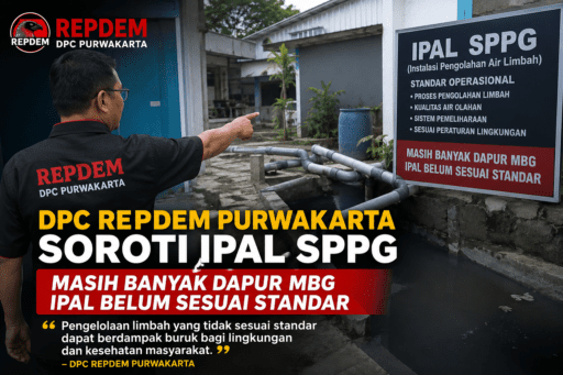 Repdem Akan Cek IPAL Dapur MBG di Purwakarta, Soroti Dugaan Pengelolaan Limbah Repdem Akan Cek IPAL Dapur MBG di Purwakarta, Soroti Dugaan Pengelolaan Limbah