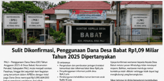 Sulit Dikonfirmasi, Penggunaan Dana Desa Babat Rp1,09 Miliar Tahun 2025 Dipertanyakan