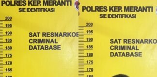 Dua Pria Diciduk Satresnarkoba Polres Meranti Bersama 9 Paket Sabu