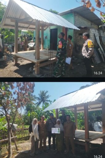 Polsek Lingsar Dampingi Penyerahan Rumah Kayu untuk Korban Kebakaran di Sigerongan Polsek Lingsar Dampingi Penyerahan Rumah Kayu untuk Korban Kebakaran di Sigerongan