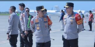 Kapolda NTB Sambut Kapolri dan Bersama Hadiri Peresmian Bendungan Meninting oleh Presiden RI