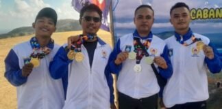 Personel Ditpolairud Polda NTB Raih Medali Emas Porprov NTB 2026 Cabor Aerosport Disiplin Paralayang