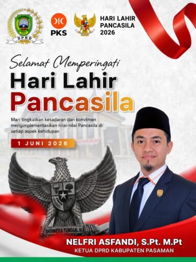Ketua DPRD Nelfri Asfandi Ajak Masyarakat Implementasikan Nilai Pancasila dalam setiap aspek Kehidupan Ketua DPRD Nelfri Asfandi Ajak Masyarakat Implementasikan Nilai Pancasila dalam setiap aspek Kehidupan