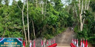 Pembangunan Jembatan Modular 24 Meter di Nias Utara Rampung
