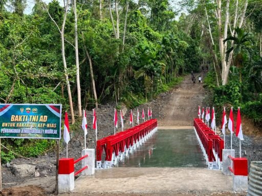 Pembangunan Jembatan Modular 24 Meter di Nias Utara Rampung Pembangunan Jembatan Modular 24 Meter di Nias Utara Rampung