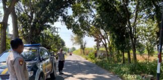 Polsek Ngimbang Gelar Patroli Harkamtibmas Di Obvit Guna Cegah Kriminalitas di Siang Hari