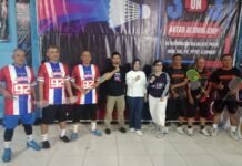Mayone 93 Dalam Badminton 3 ON 3 Piala Ketua DPRD Kabupaten Bandung, Hj.Renie Rahayu Fauzi,SH. Tetap Membara
