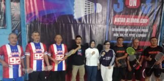 Mayone 93 Dalam Badminton 3 ON 3 Piala Ketua DPRD Kabupaten Bandung, Hj.Renie Rahayu Fauzi,SH. Tetap Membara