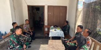 Kapolsek Ngimbang Gelar Kunjungan Silahturohmi Ke YON TP 887/KJM Di Ngimbang