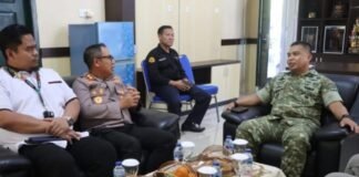 *PERKUAT KOMITMEN BERSAMA: KAPOLRES MUKOMUKO ERATKAN SINERGI TNI–POLRI MELALUI SILATURAHMI KHUSUS DI MAKODIM*