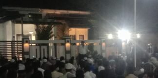 Tasyakuran serta acara maulid nabi Muhammad Saw di kediaman kepala desa Muktiwari bapak Bahrudin
