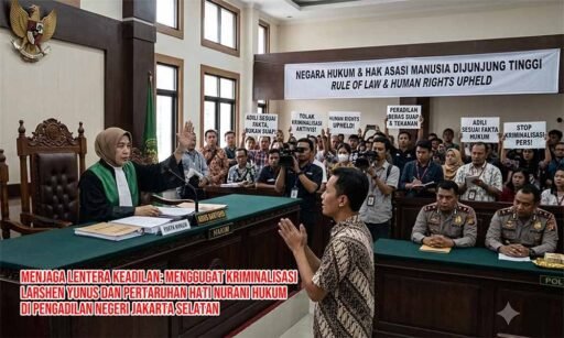 *Menggugat Kriminalisasi Larshen Yunus dan Pertaruhan Hati Nurani Hukum di PN Jakarta Selatan* *Menggugat Kriminalisasi Larshen Yunus dan Pertaruhan Hati Nurani Hukum di PN Jakarta Selatan*