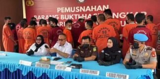 Polda Sumsel Musnahkan Barang Bukti Narkotika Senilai Rp7,9 Miliar, Selamatkan 83 Ribu Jiwa