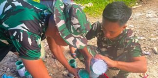 Bakti TNI untuk Rakyat Berbuah Nyata, Jembatan Gantung Sungai Sowu Segera Rampung