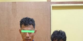 Dua Terduga Pengedar Sabu Ditangkap di Banglas, Satresnarkoba Polres Meranti Amankan Barang Bukti