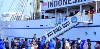Harumkan Nama Bangsa, Tuntaskan Misi, KRI Bima Suci Kembali ke Pangkalan Koarmada II