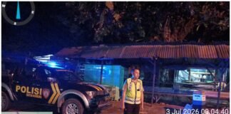 Polsek Ngimbang Gencar Gelar Patroli Blue Light GunaDaya Cegah Dan Tangkal 4C Di Malam Hari
