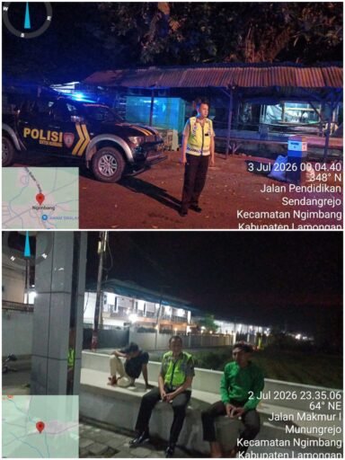 Polsek Ngimbang Gencar Gelar Patroli Blue Light GunaDaya Cegah Dan Tangkal 4C Di Malam Hari Polsek Ngimbang Gencar Gelar Patroli Blue Light GunaDaya Cegah Dan Tangkal 4C Di Malam Hari