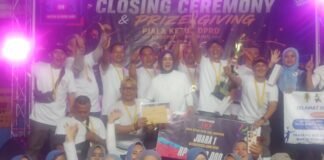 Pas One 86 Juara Badminton 3 ON 3 Alumni SMP Piala Ketua DPRD Kabupaten Bandung, Hj. Renie Rahayu Fauzi, SH.