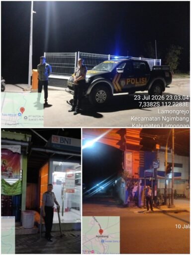 Polsek Ngimbang Gencar Gelar Patroli Blue Light Guna Daya Cegah Dan Tangkal 4C Di Daerah Rawan Polsek Ngimbang Gencar Gelar Patroli Blue Light Guna Daya Cegah Dan Tangkal 4C Di Daerah Rawan