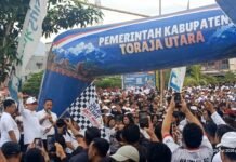 Ribuan Peserta Jalan Sehat Anti Mager Toraja Utara, Dilepas Langsung Gubernur Sulawesi Selatan