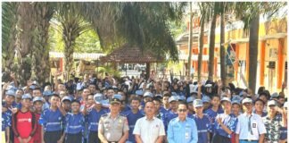 Satresnarkoba Polres Lamongan Edukasi Ratusan Pelajar SMAN 1 Ngimbang tentang Bahaya Narkoba
