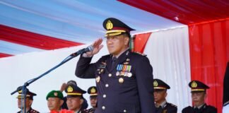 Pamatwil Polda Riau Pimpin Upacara HUT RI di Wilayah Terluar Meranti
