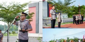 Kapolres Gede Adi Pimpin Hari Juang Polri 2026 di Meranti, Dorong Personel Perkuat Pelayanan Humanis