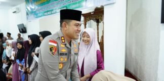 Peringatan Maulid Nabi, Polres Meranti Berbagi Kebahagiaan dengan Anak Yatim