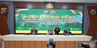 37 Perkara Karhutla Diungkap Polda Riau, 40 Tersangka dan 904 Hektare Lahan Terbakar