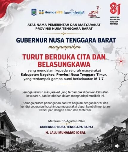 Masyarakat dan Pemprov NTB Berbelasungkawa Atas Musibah Gempa NTT Masyarakat dan Pemprov NTB Berbelasungkawa Atas Musibah Gempa NTT